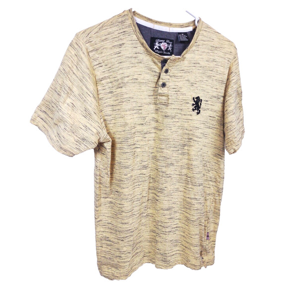 Lions Crest by English Laundry Men's 3 Button Henley Shirt Short Sleeve Size M - Picture 3 of 11
